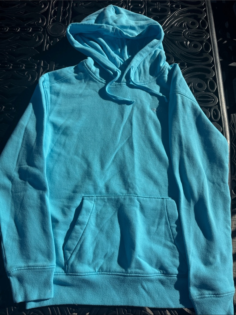 Hollister Bright Turquoise Pullover Hoodie
